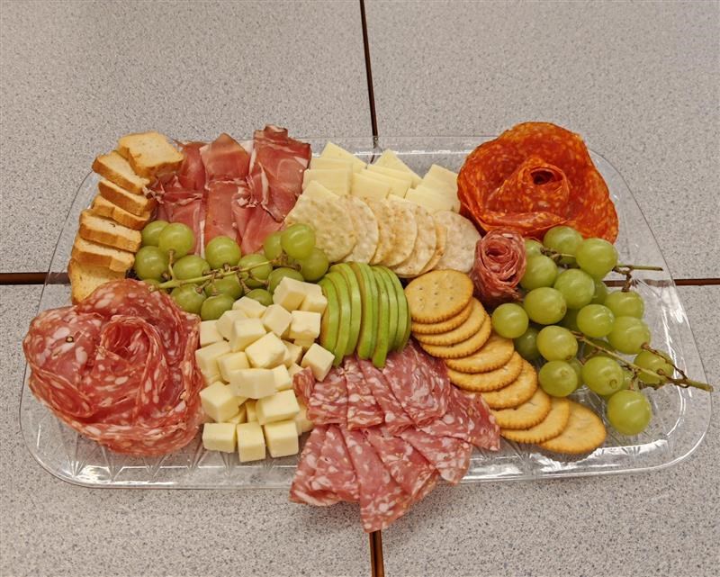 charcuterie board in French class