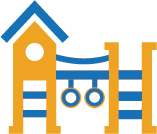 Icon representing an accessible playground
