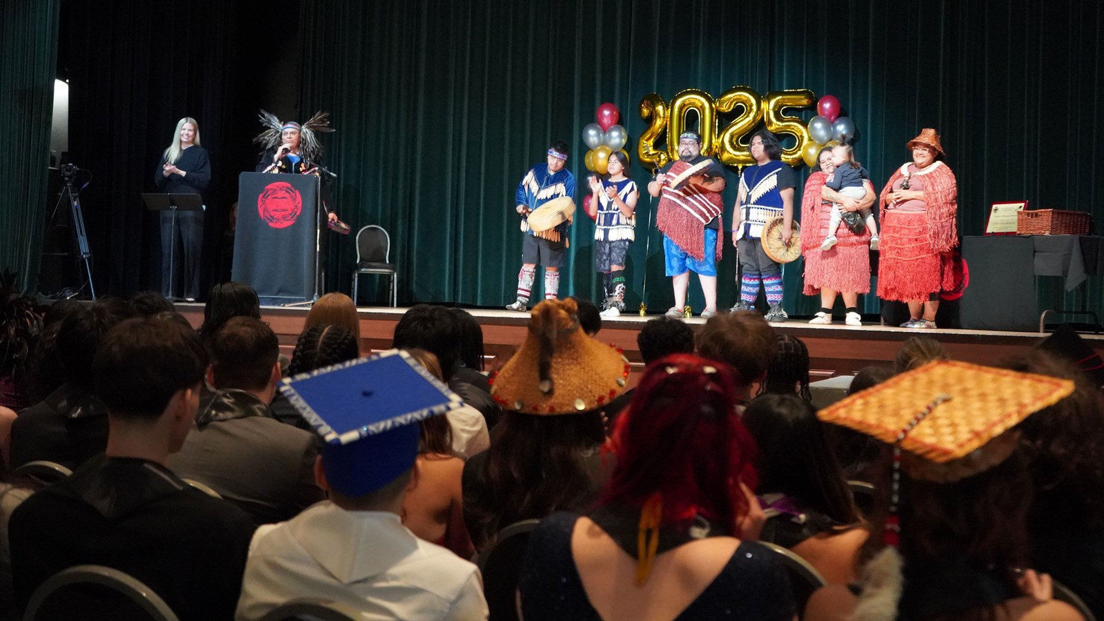 Coastal Wolfpack at the 2025 Grade 12 Indigenous graduation